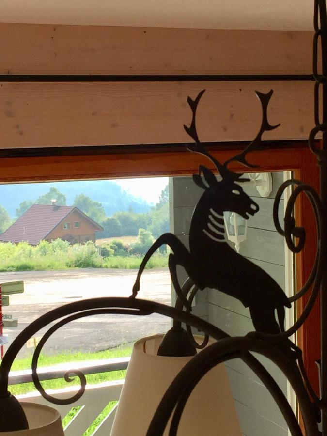 Chalet Le Flocon Bleu - Mauselaine Avec Vue Sur Le Lac De Gerardmer Luaran gambar