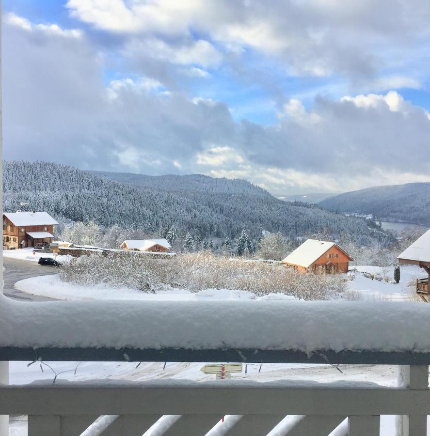 Chalet Le Flocon Bleu - Mauselaine Avec Vue Sur Le Lac De Gerardmer Luaran gambar