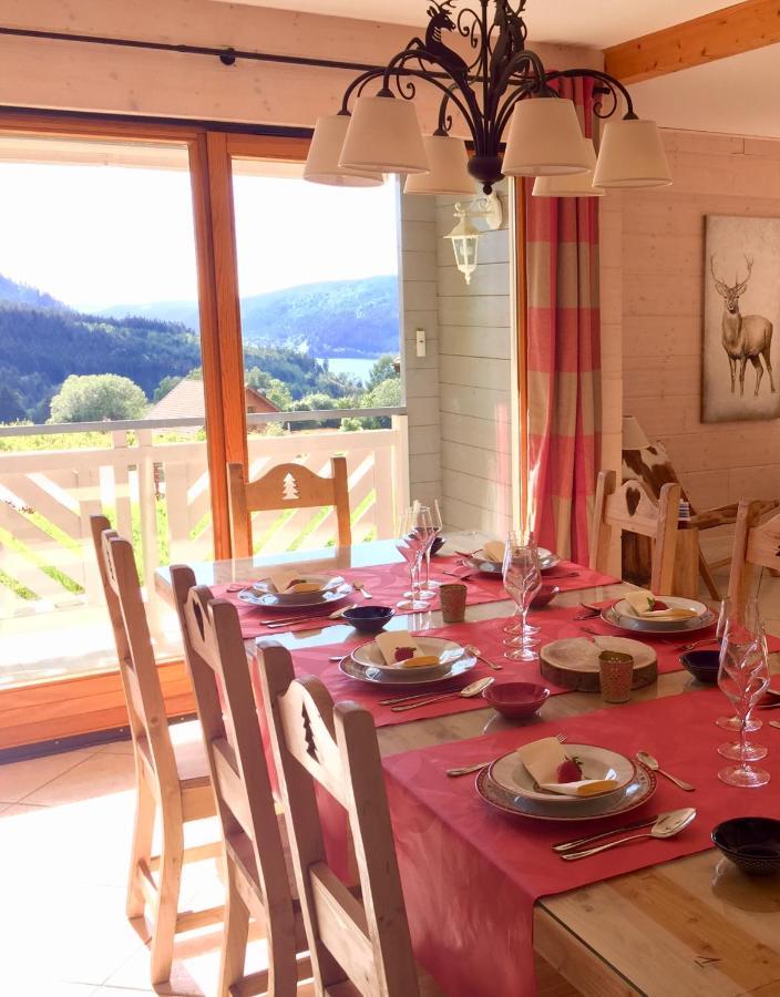 Chalet Le Flocon Bleu - Mauselaine Avec Vue Sur Le Lac De Gerardmer Luaran gambar