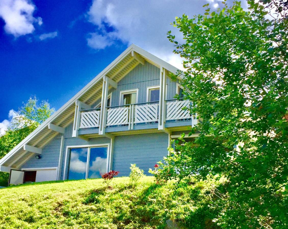 Chalet Le Flocon Bleu - Mauselaine Avec Vue Sur Le Lac De Gerardmer Luaran gambar