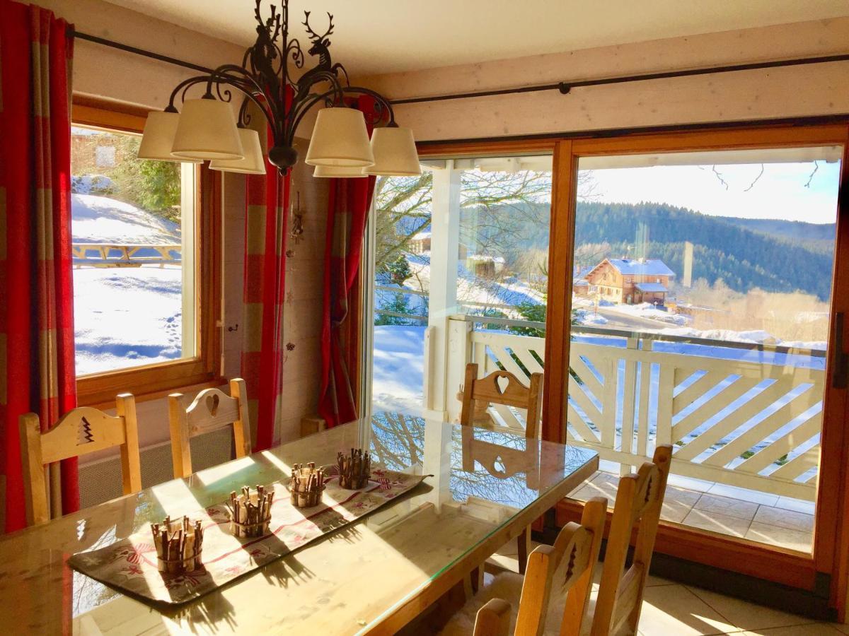Chalet Le Flocon Bleu - Mauselaine Avec Vue Sur Le Lac De Gerardmer Luaran gambar