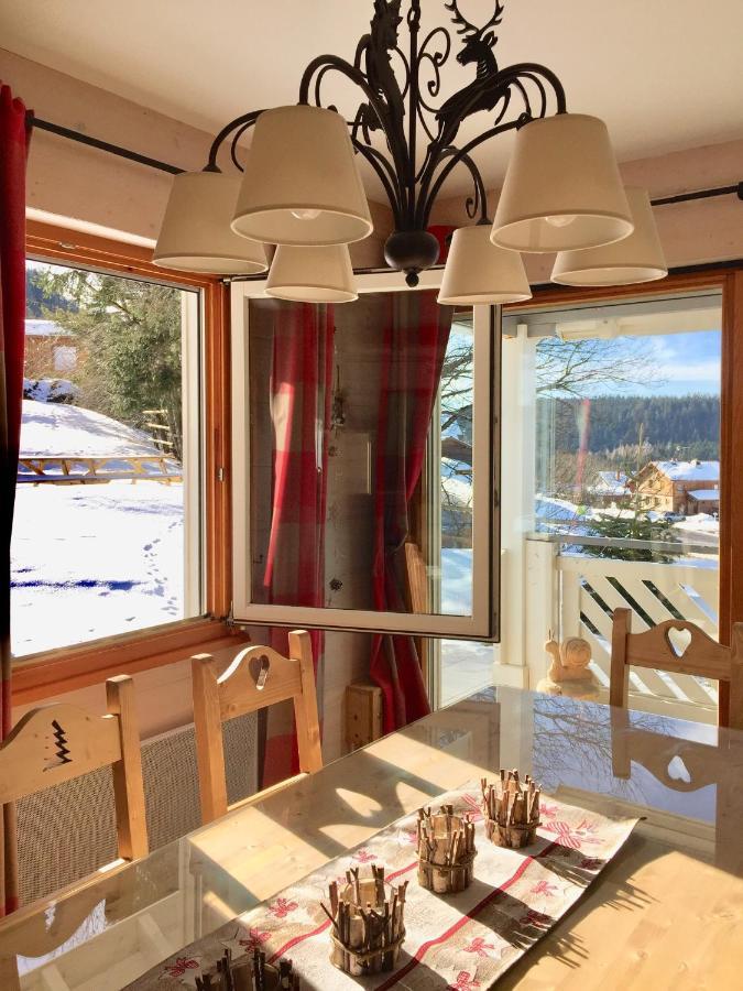 Chalet Le Flocon Bleu - Mauselaine Avec Vue Sur Le Lac De Gerardmer Luaran gambar