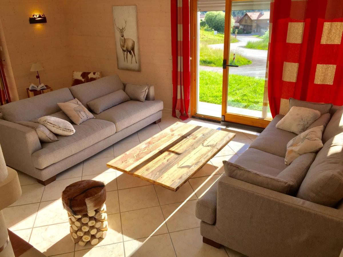 Chalet Le Flocon Bleu - Mauselaine Avec Vue Sur Le Lac De Gerardmer Luaran gambar