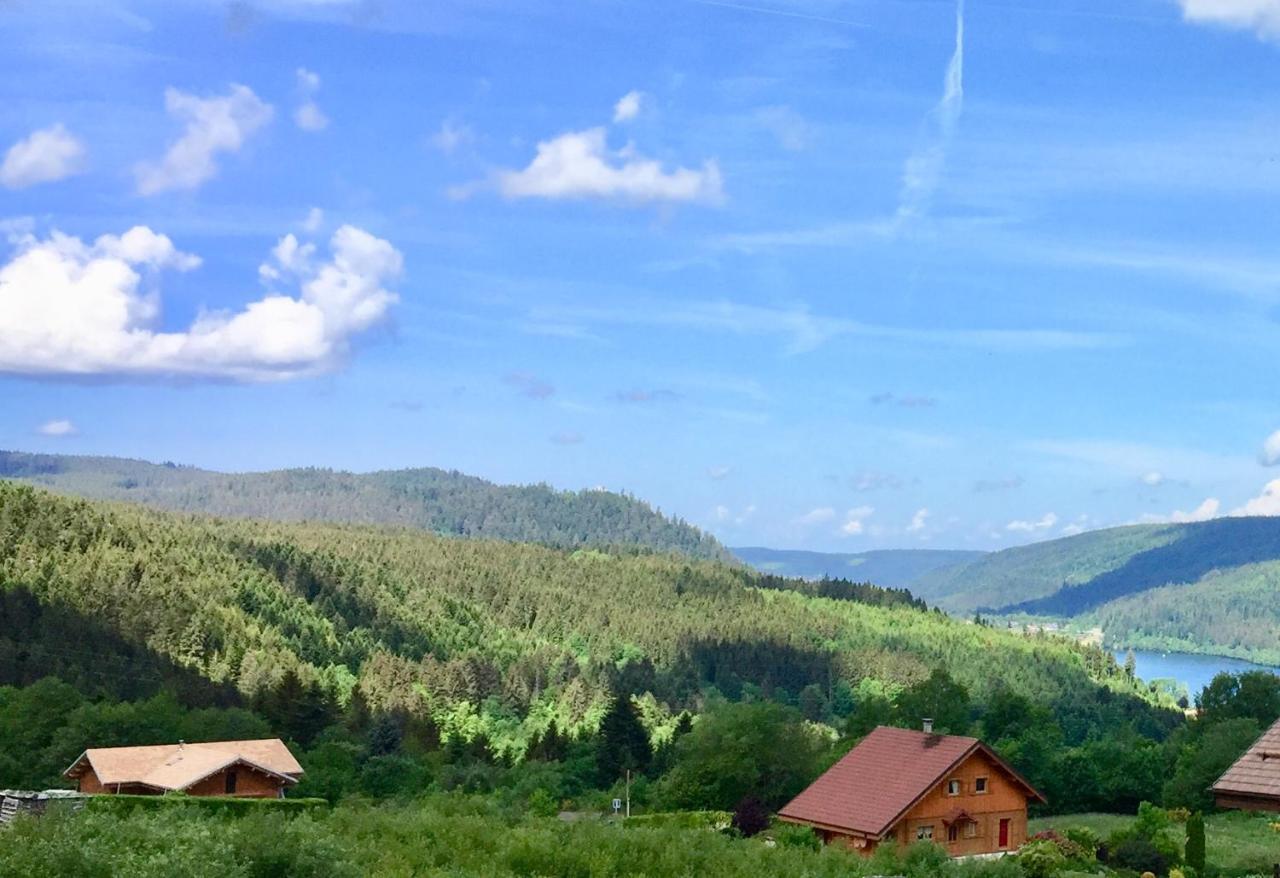 Chalet Le Flocon Bleu - Mauselaine Avec Vue Sur Le Lac De Gerardmer Luaran gambar